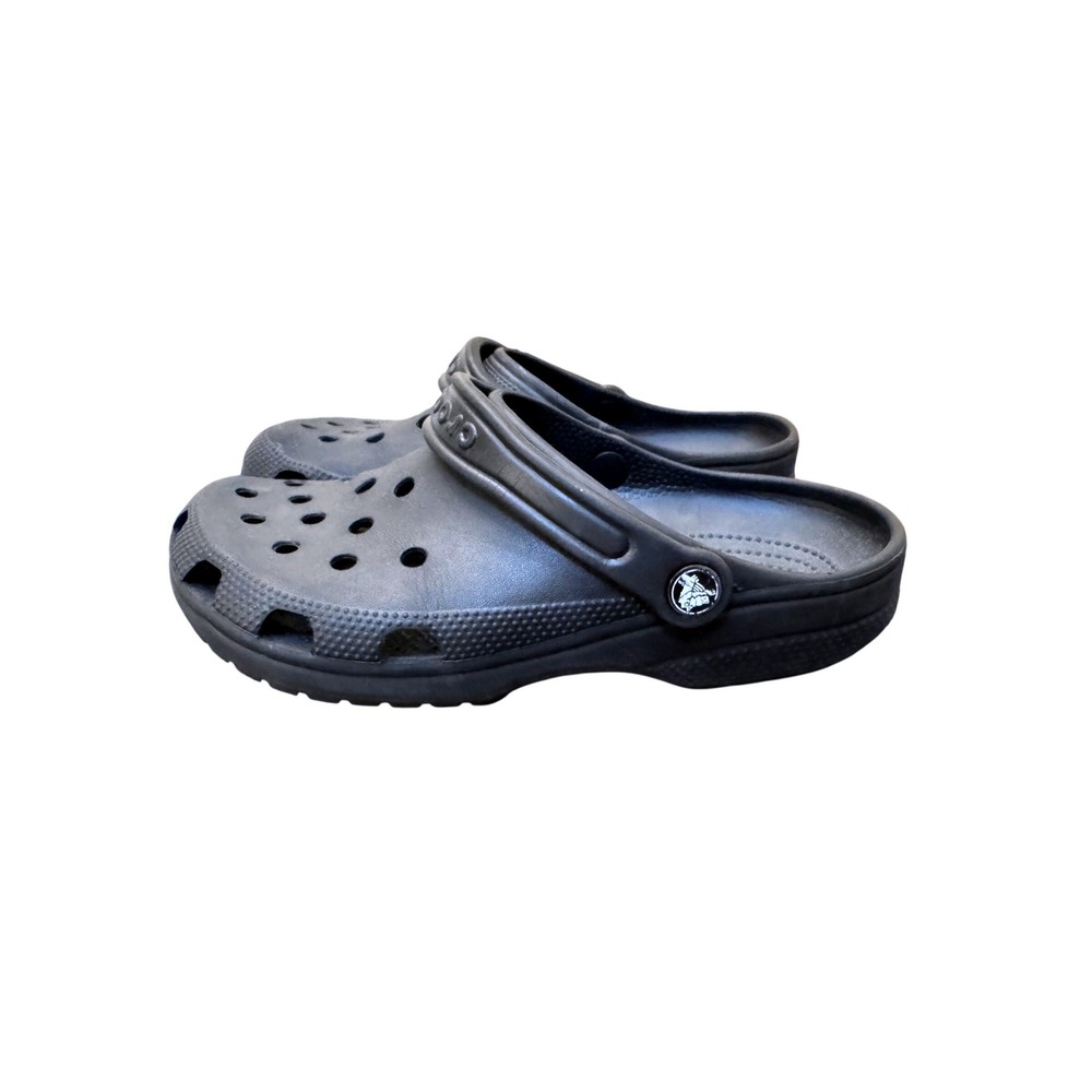 Crocs Classic Black Unisex Mens 6‎ Womens 8 Slip On Shoes